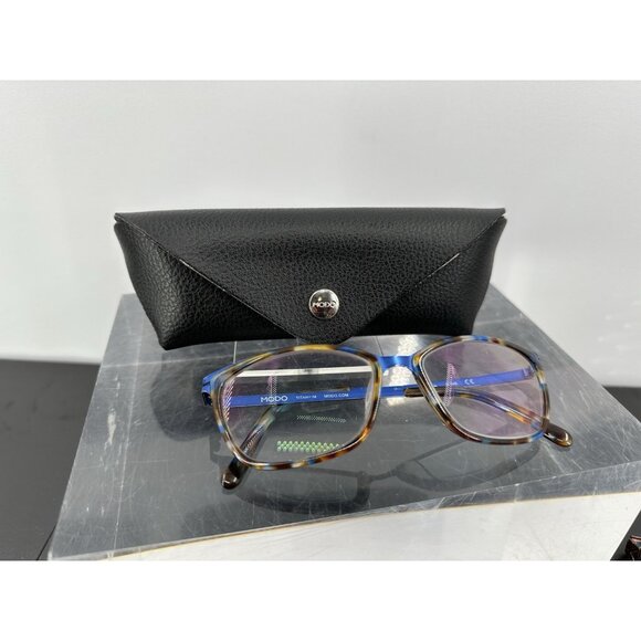 Modo 4512a Blue Tortoise Eyeglass Frames 58-18-140 (LE-3)